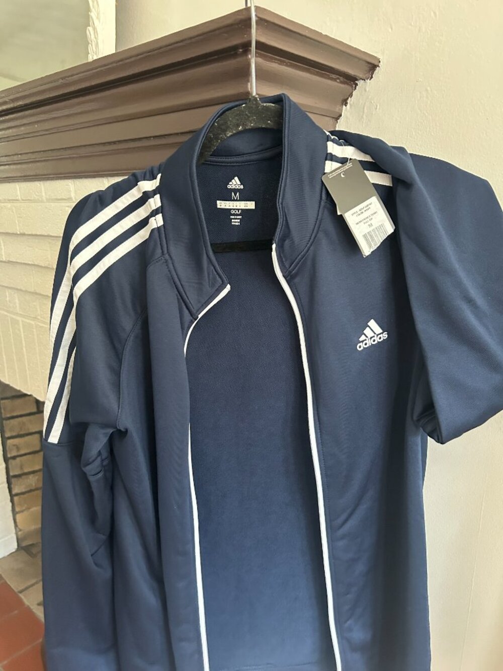 Adidas Golf Navy Blue Jacket Size M SPF50 NWT